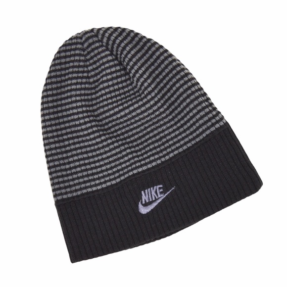 Nike OSFA Acrylic Knit Hat Double Logo
